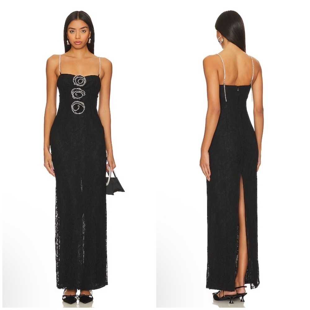 Lovers and Friends x Rachel Nadine Gown in Black Size XL